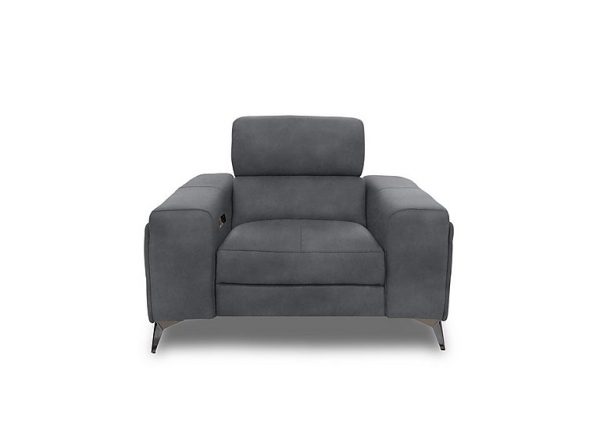 Action Fabric Power Recliner Armchair | Bed Sava