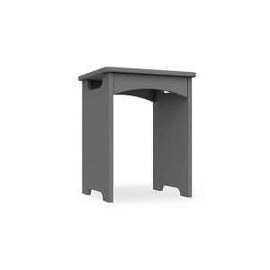 London Bedrooms  Bexley Dressing Table Stool  Dust Grey Gloss | Bed Sava