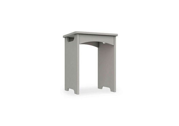 London Bedrooms  Bexley Dressing Table Stool  Light Grey | Bed Sava