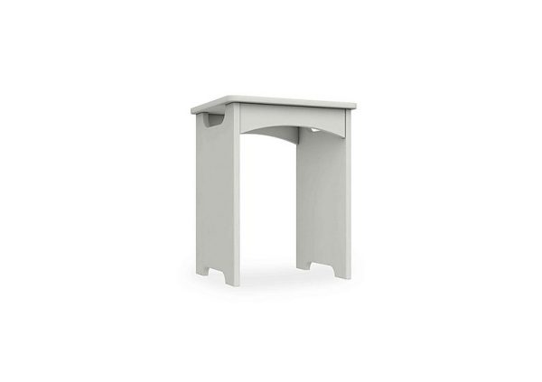 London Bedrooms  Bexley Dressing Table Stool  White | Bed Sava