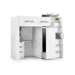 Bjorn High Sleeper with Desk and Storage | Bed Sava