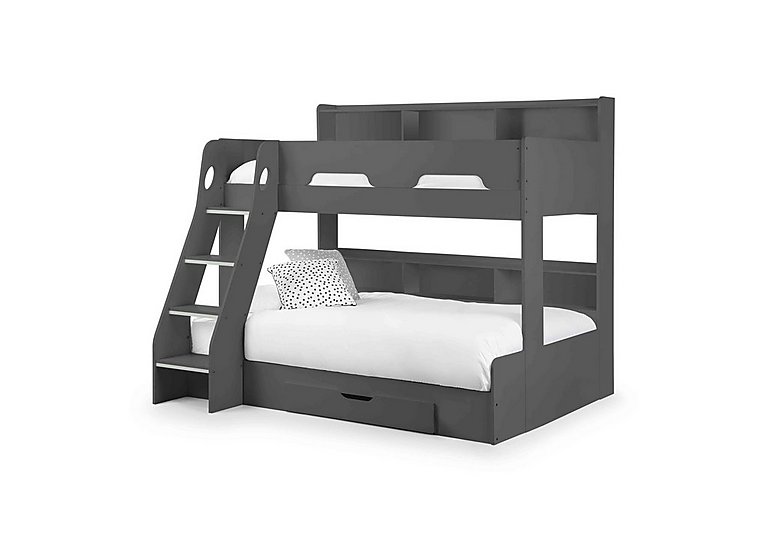 Bjorn Triple Bunk Bed with Storage - Anthracite