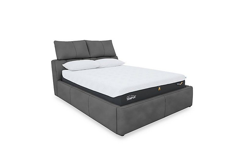 Tyrell Fabric Manual Ottoman Bed Frame - Super King - Graphite