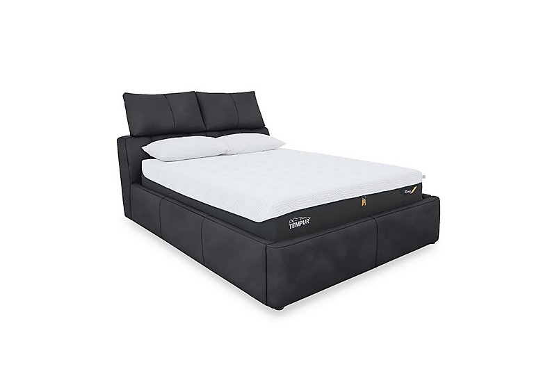 Tyrell Fabric Manual Ottoman Bed Frame - Super King - Charcoal