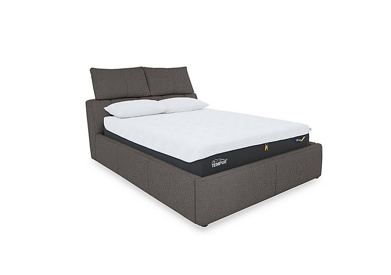 Tyrell Fabric Manual Ottoman Bed Frame - Super King - Dark Grey