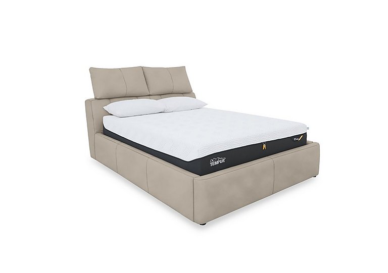 Tyrell Fabric Manual Ottoman Bed Frame - Super King - R32 Light Khaki