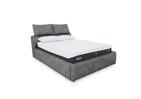 Tyrell Fabric Manual Ottoman Bed Frame  King Size  Dove | Bed Sava