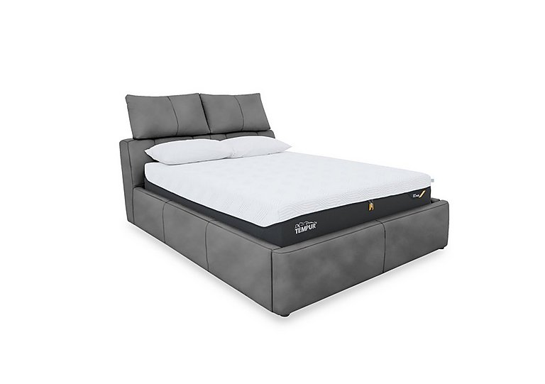 Tyrell Fabric Manual Ottoman Bed Frame - Super King - Dove