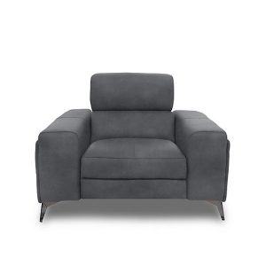 Action Fabric Armchair with Manual Storage Arm | Bed Sava