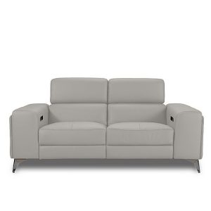 Action Leather 2 Seater Power Recliner Sofa | Bed Sava