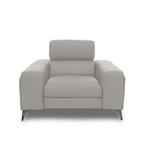 Action Leather Armchair with Manual Storage Arm | Bed Sava