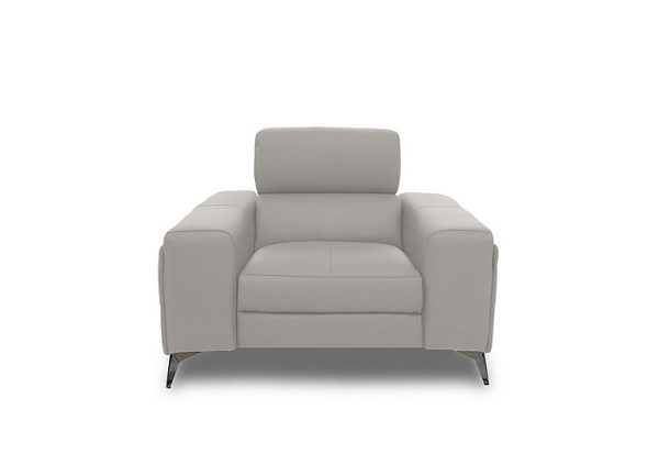 Action Leather Armchair with Manual Storage Arm | Bed Sava