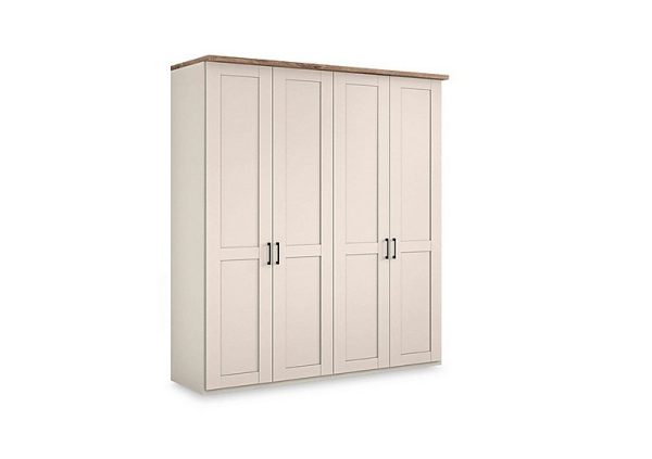 Wiemann  Adeline 4 Door Hinged Wardrobe  Champagne | Bed Sava
