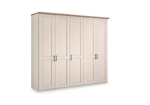Wiemann  Adeline 5 Door Hinged Wardrobe  Champagne | Bed Sava