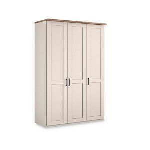 Wiemann  Adeline 3 Door Hinged Wardrobe  Champagne | Bed Sava