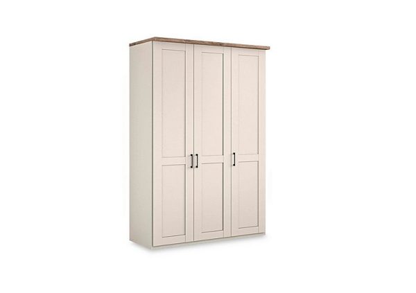 Wiemann  Adeline 3 Door Hinged Wardrobe  Champagne | Bed Sava