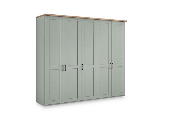 Wiemann  Adeline 5 Door Hinged Wardrobe  Sage | Bed Sava
