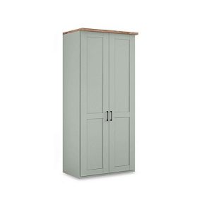 Wiemann  Adeline 2 Door Hinged Wardrobe  Sage | Bed Sava