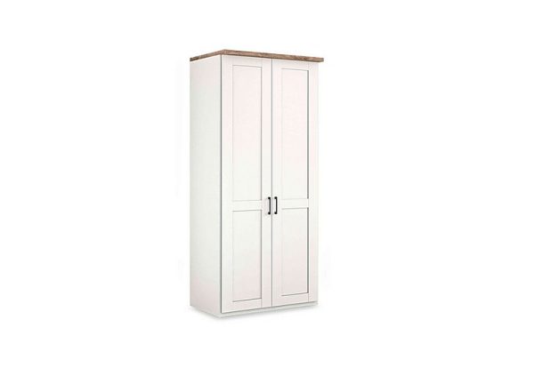 Wiemann  Adeline 2 Door Hinged Wardrobe  White | Bed Sava