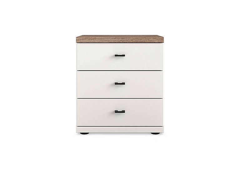 Wiemann - Adeline 3 Drawer Bedside Cabinet - White