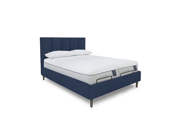 E Motion Aiko Dual Adjustable Bed Frame  King Size  Granite Blue | Bed Sava