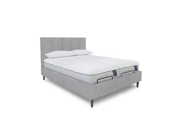 E Motion Aiko Dual Adjustable Bed Frame  King Size  Aston Silver | Bed Sava
