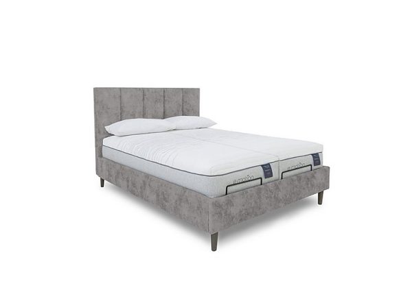 E Motion Aiko Dual Adjustable Bed Frame  King Size  Daytona Silver | Bed Sava