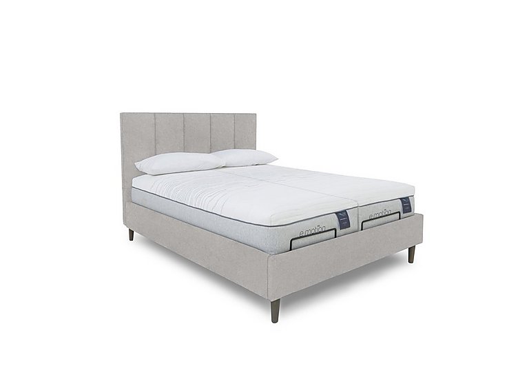 E-Motion Aiko Dual Adjustable Bed Frame - King Size - Shetland Pebble