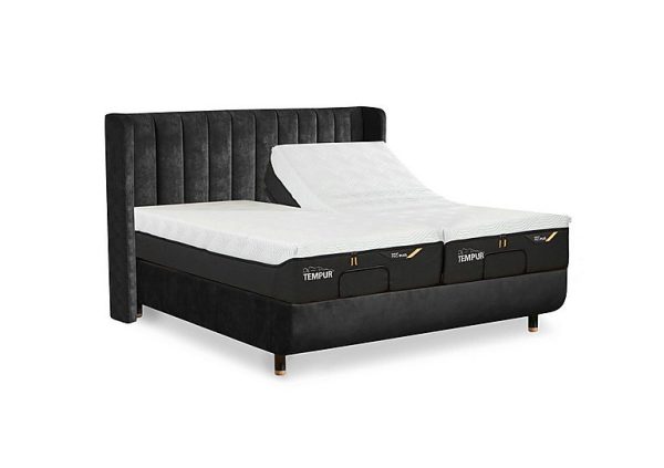 TEMPUR  Arc Ergo Smart Base Bed Frame with Lodret Headboard  King Size with Oak Feet | Bed Sava