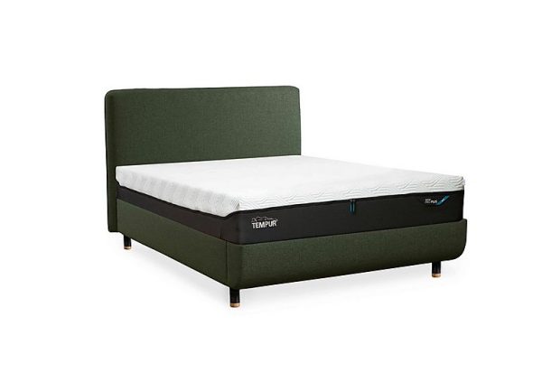TEMPUR  Arc Disc Ottoman Bed Frame with Form Headboard  King Size  Dark Green | Bed Sava