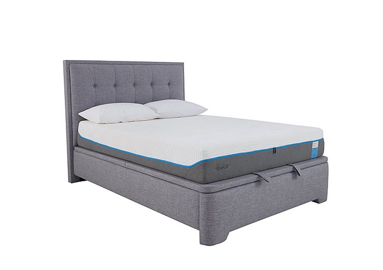 Athos Ottoman Bedframe - Double - Marbella Grey
