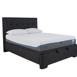Athos Ottoman Bedframe  Double  Slate Grey | Bed Sava