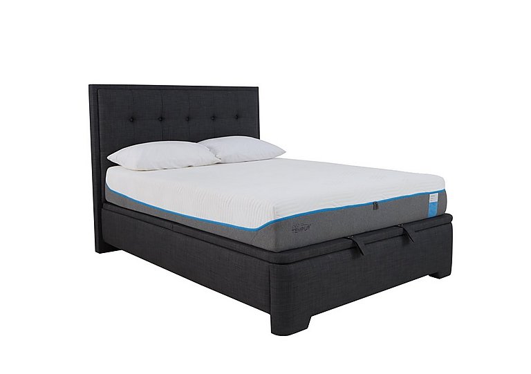 Athos Ottoman Bedframe - Super King - Slate Grey