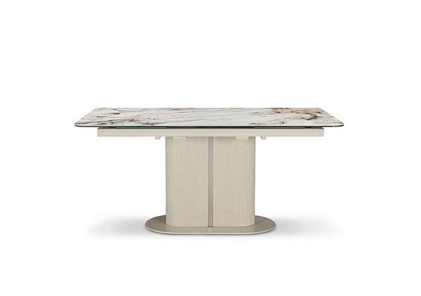 Avorio Pop Up Extending Dining Table  160 cm | Bed Sava