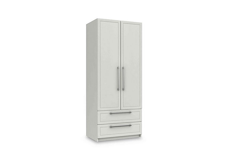London Bedrooms - Bexley 2 Door Combi Wardrobe - White