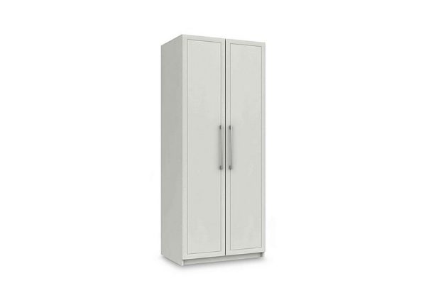 London Bedrooms  Bexley 2 Door Wardrobe with Interior Lighting  White | Bed Sava