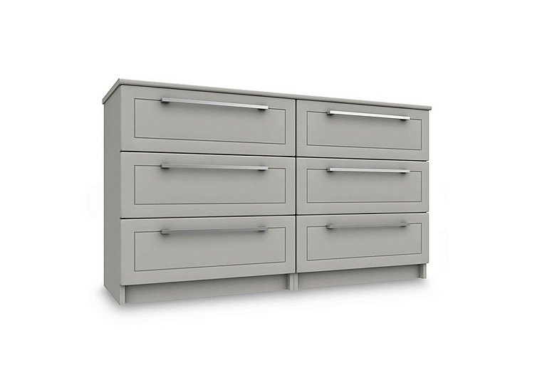 London Bedrooms - Bexley 6 Drawer Chest - Light Grey