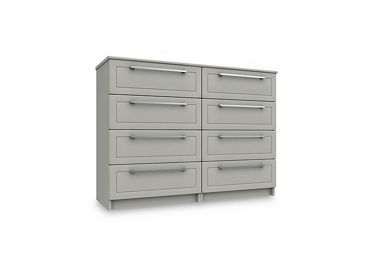 London Bedrooms - Bexley 8 Drawer Chest - Light Grey