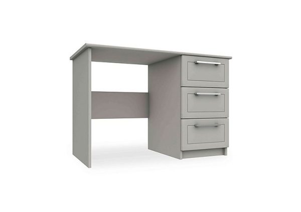 London Bedrooms  Bexley 3 Drawer Dressing Table  Light Grey | Bed Sava