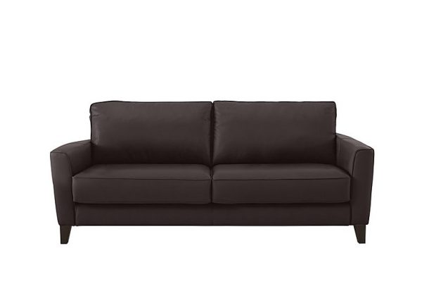Brondby 3 Seater NC Leather Sofa | Bed Sava