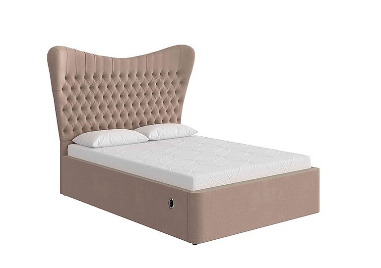 Caesar Electric Ottoman Bed Frame - Double - Savannah Mocha