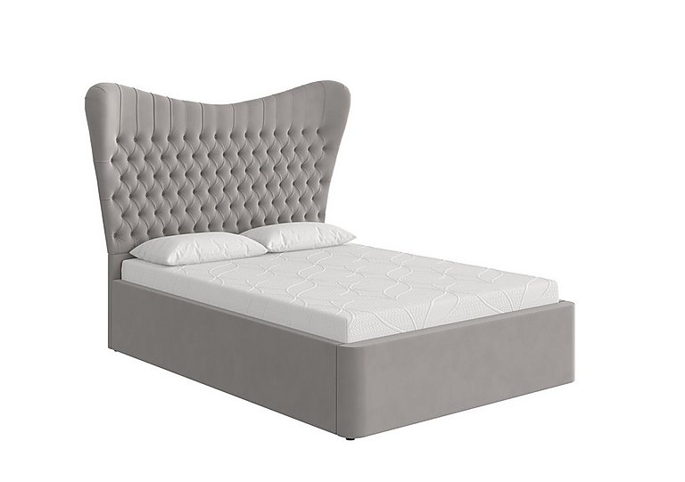 Caesar Ottoman Bedframe - Double - Velvet Slate