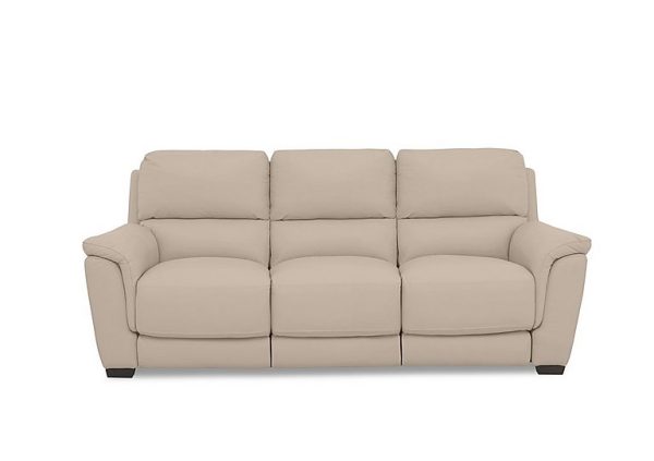 Compact Collection Medio 3 Seater HW Leather Sofa | Bed Sava