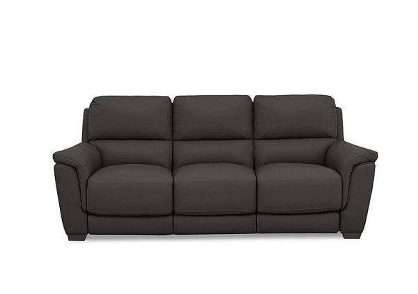 Compact Collection Medio 3 Seater NC Leather Sofa | Bed Sava
