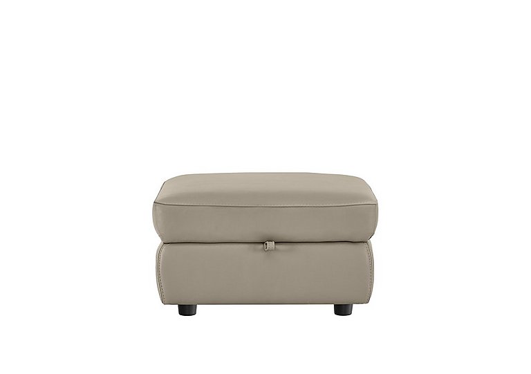 Compact Collection Medio HW Leather Storage Footstool