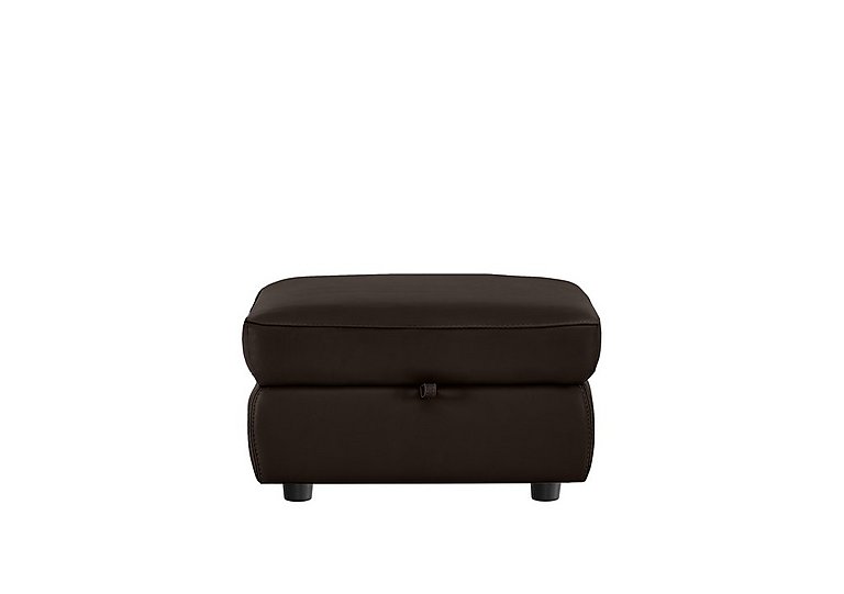 Compact Collection Medio NC Leather Storage Footstool