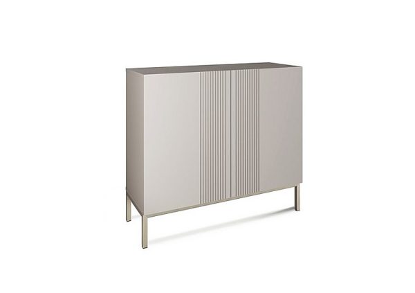 Delta 2 Door Sideboard with Smart LED Lighting  Grey | Bed Sava