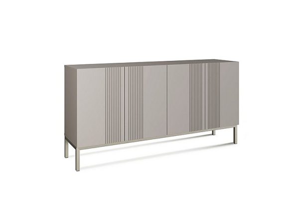 Delta 4 Door Sideboard with Smart LED Lighting  Grey | Bed Sava