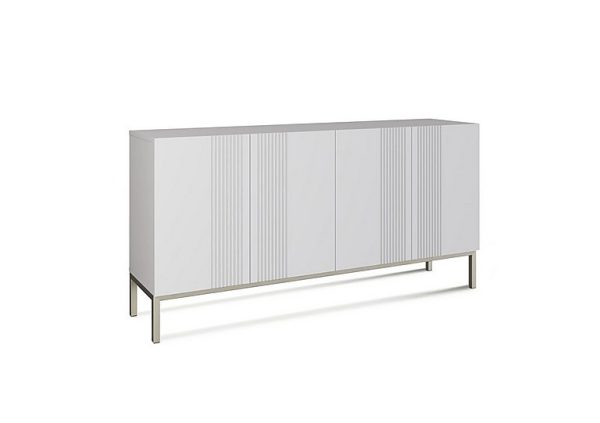 Delta 4 Door Sideboard with Smart LED Lighting  White | Bed Sava