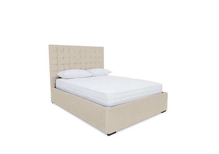Sleep Story - Dice Electric Ottoman Bed Frame - Super King - Plush Ecru